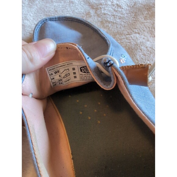 Blue hey dude shoes size 8 - Picture 5 of 5